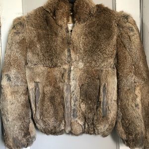Child’s rabbit fur coat